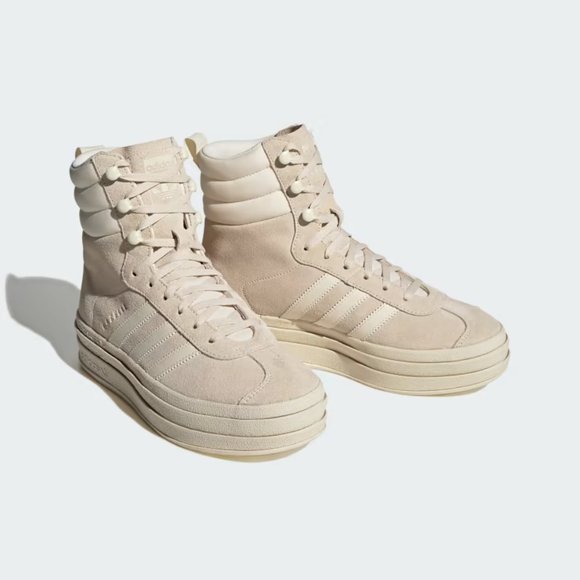 adidas Shoes - 🆕 Adidas Gazelle White High Top Platform Boot Sneakers